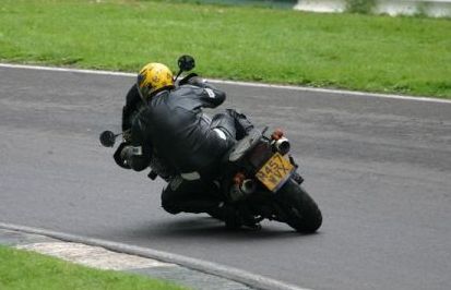 Mike Fleming on Triumph Tiger at Cadwell Park